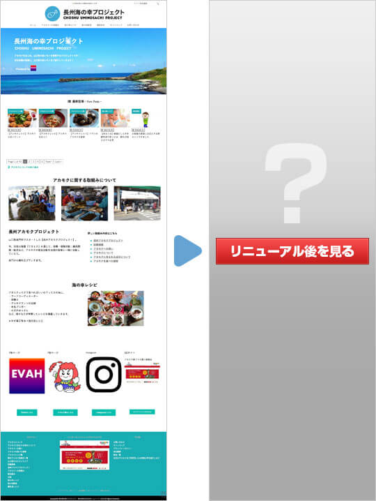 山口県長州市のアカモクプロジェクト