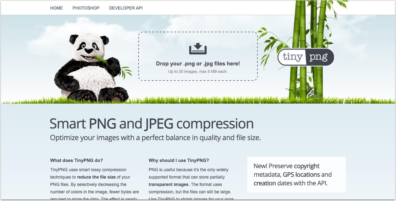 PNG・JPEG/JPG画像圧縮サイト TinyPNG